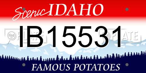IB15531 Idaho License Plate