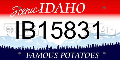 IB15831 Idaho License Plate