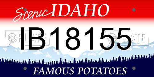 IB18155 Idaho License Plate