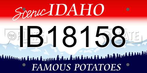 IB18158 Idaho License Plate