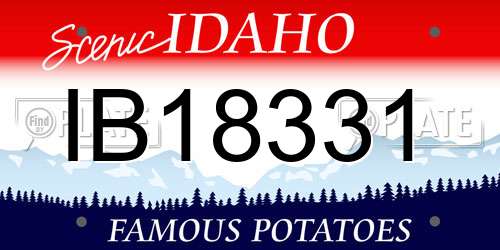 IB18331 Idaho License Plate