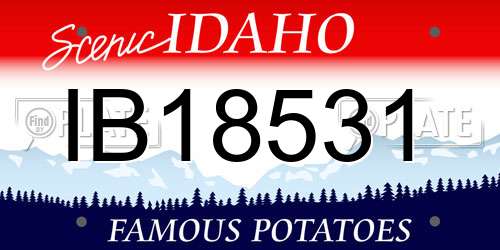 IB18531 Idaho License Plate