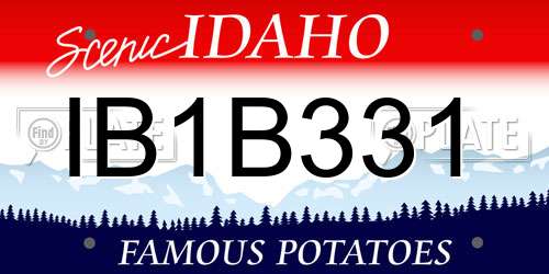 IB1B331 Idaho License Plate