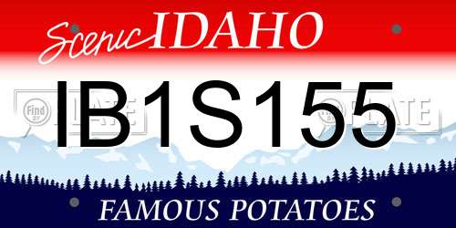 IB1S155 Idaho License Plate