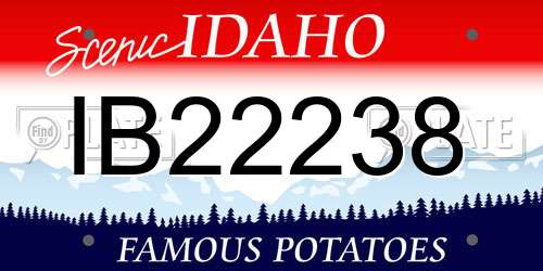 IB22238 Idaho License Plate