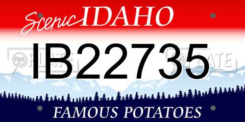 IB22735 Idaho License Plate
