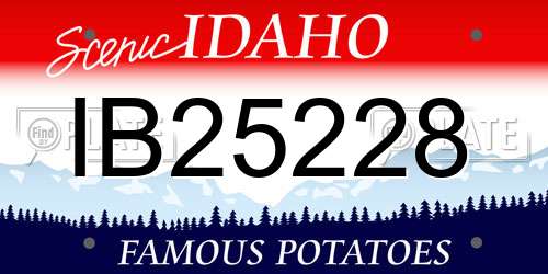 IB25228 Idaho License Plate
