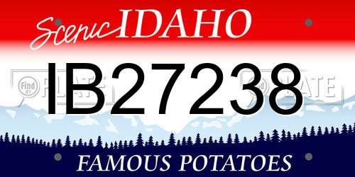 IB27238 Idaho License Plate