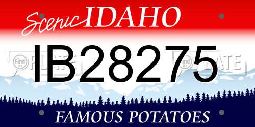IB28275 Idaho License Plate