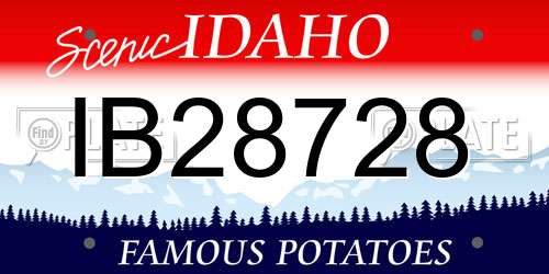 IB28728 Idaho License Plate