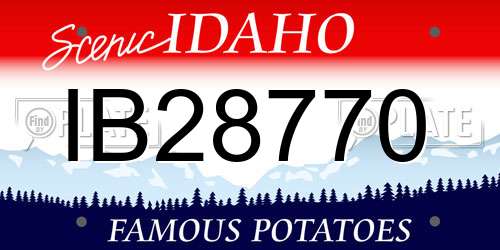 IB28770 Idaho License Plate