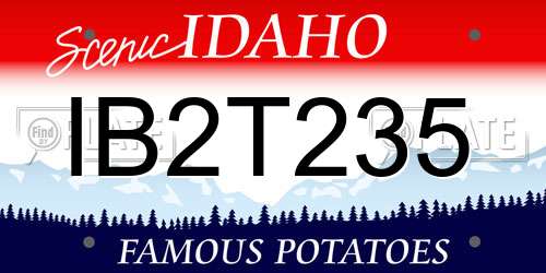 IB2T235 Idaho License Plate
