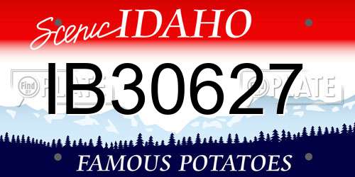 IB30627 Idaho License Plate