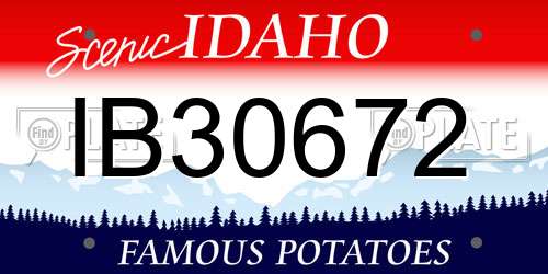 IB30672 Idaho License Plate