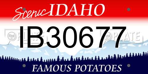 IB30677 Idaho License Plate