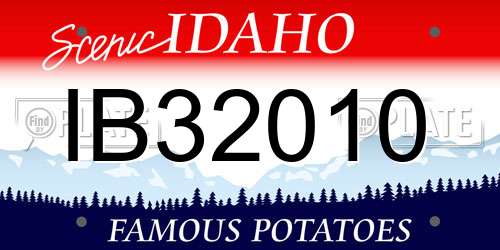 IB32010 Idaho License Plate