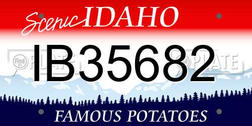 IB35682 Idaho License Plate