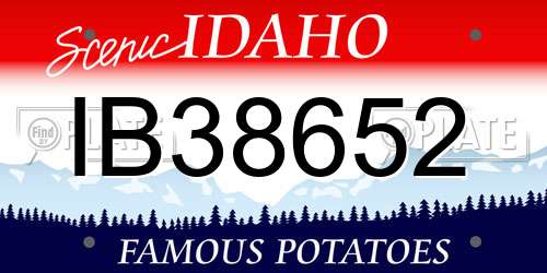 IB38652 Idaho License Plate