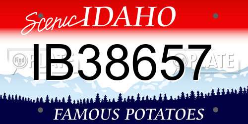 IB38657 Idaho License Plate