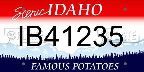 IB41235 Idaho License Plate