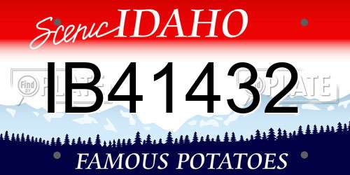 IB41432 Idaho License Plate