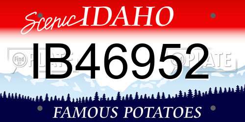 IB46952 Idaho License Plate