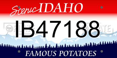IB47188 Idaho License Plate