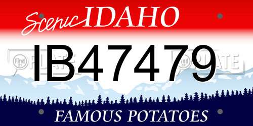 IB47479 Idaho License Plate