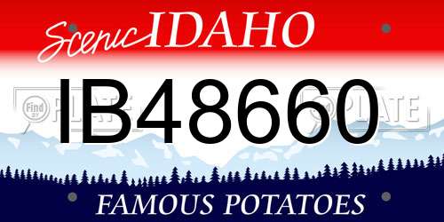 IB48660 Idaho License Plate