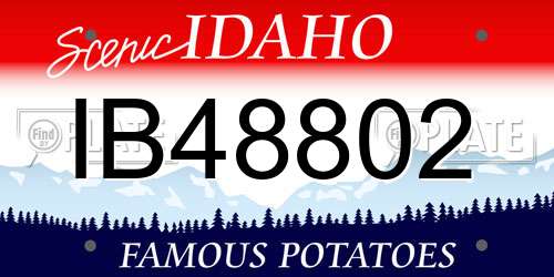 IB48802 Idaho License Plate