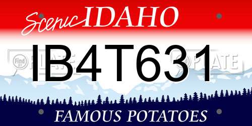 IB4T631 Idaho License Plate