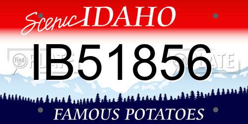 IB51856 Idaho License Plate