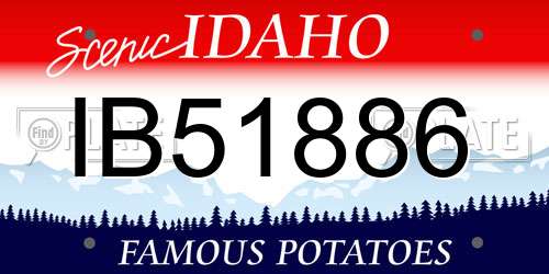 IB51886 Idaho License Plate