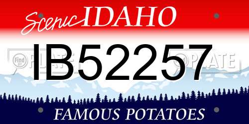 IB52257 Idaho License Plate