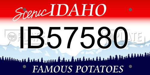 IB57580 Idaho License Plate