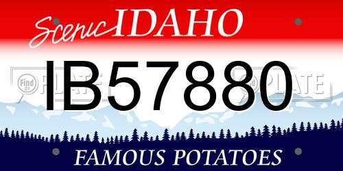 IB57880 Idaho License Plate