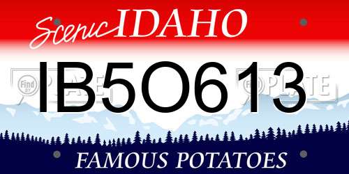 IB5O613 Idaho License Plate