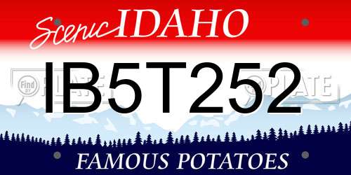 IB5T252 Idaho License Plate
