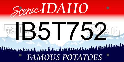 IB5T752 Idaho License Plate