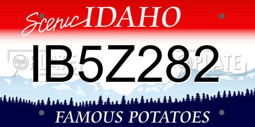 IB5Z282 Idaho License Plate
