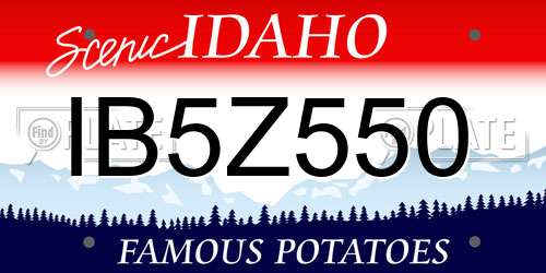 IB5Z550 Idaho License Plate