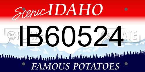 IB60524 Idaho License Plate