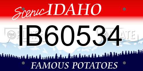 IB60534 Idaho License Plate