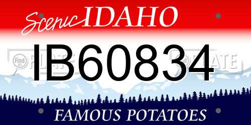 IB60834 Idaho License Plate