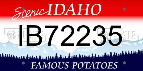 IB72235 Idaho License Plate