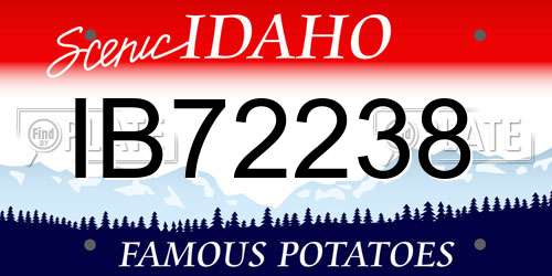 IB72238 Idaho License Plate
