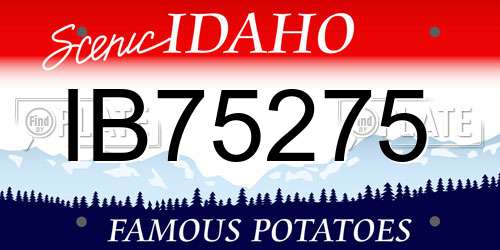 IB75275 Idaho License Plate