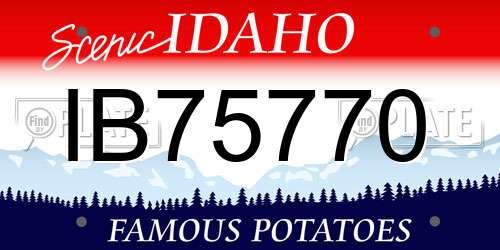 IB75770 Idaho License Plate