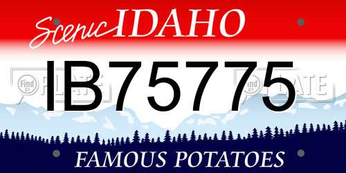 IB75775 Idaho License Plate