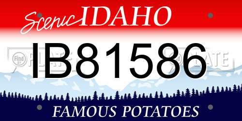 IB81586 Idaho License Plate
